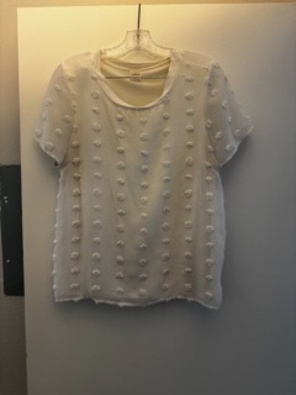 White Kaileigh Coeta Mixed Material Blouse